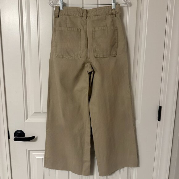 Khaki Wide Leg Pants - Picture 3 of 5